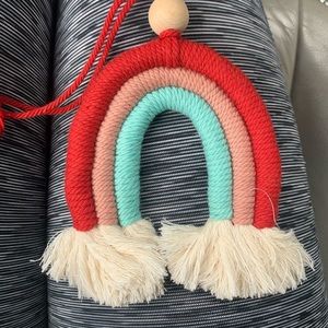 Rainbow bag charm/rear view mirror charm